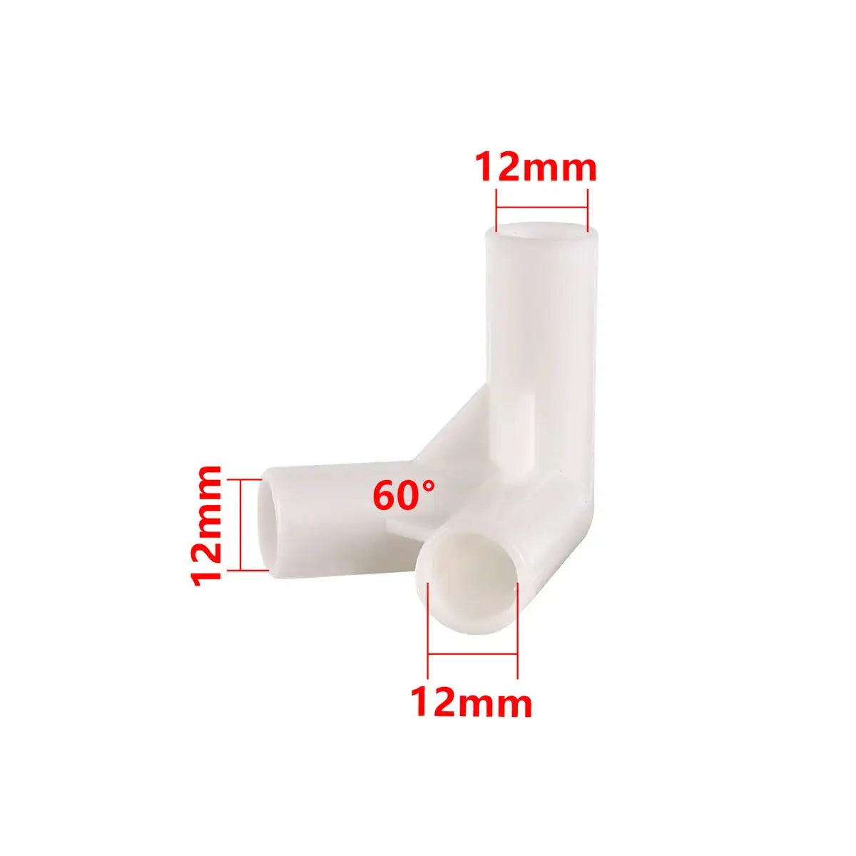 PVC Connector Inne Diameter 12mm Straight Elbow Tee 4-Way Joint 60/90/120/135 Degree Tee Garden Pipe Adapter DIY Tent Fittings
