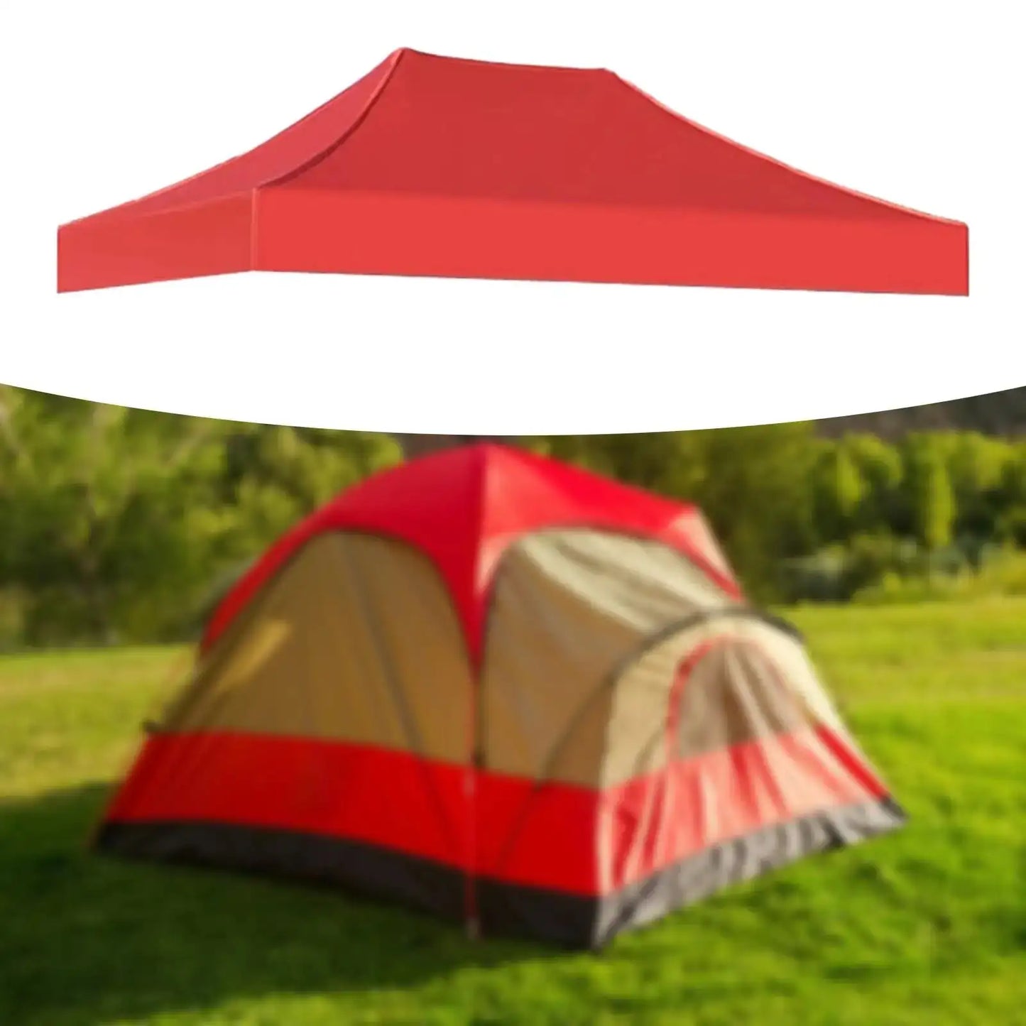Canopy Top Cover Sunshade Tent Cover Replacement Rainproof 3x2M Gazebo Roof Canopy Tent Top for Canopy Camping Beach Patio