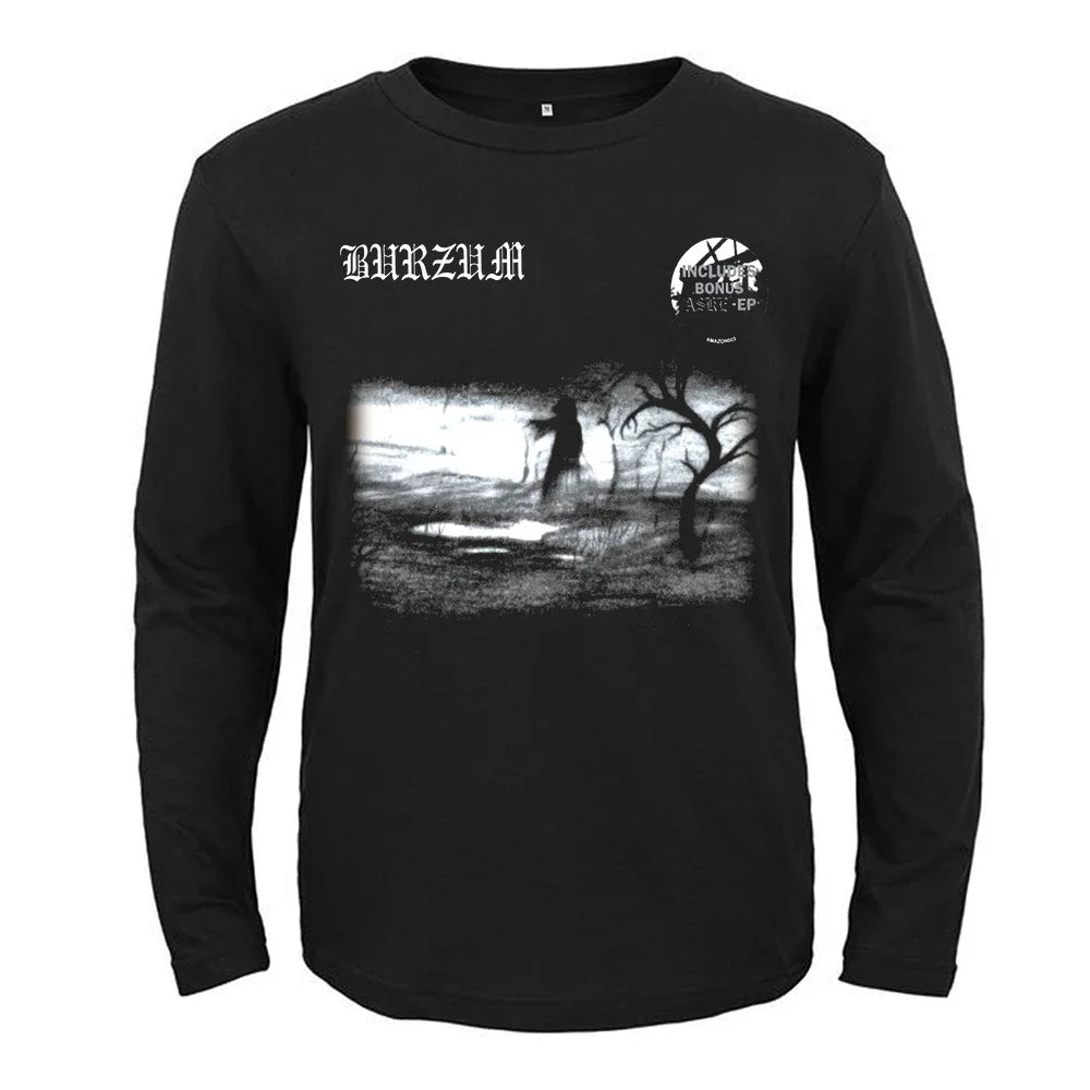 Burzum Heavy Metal Band Printed Long Sleeve T-Shirt For Fans of Metal - Premium T-Shirt from Lizard Vigilante - Just $24.99! Shop now at Lizard Vigilante