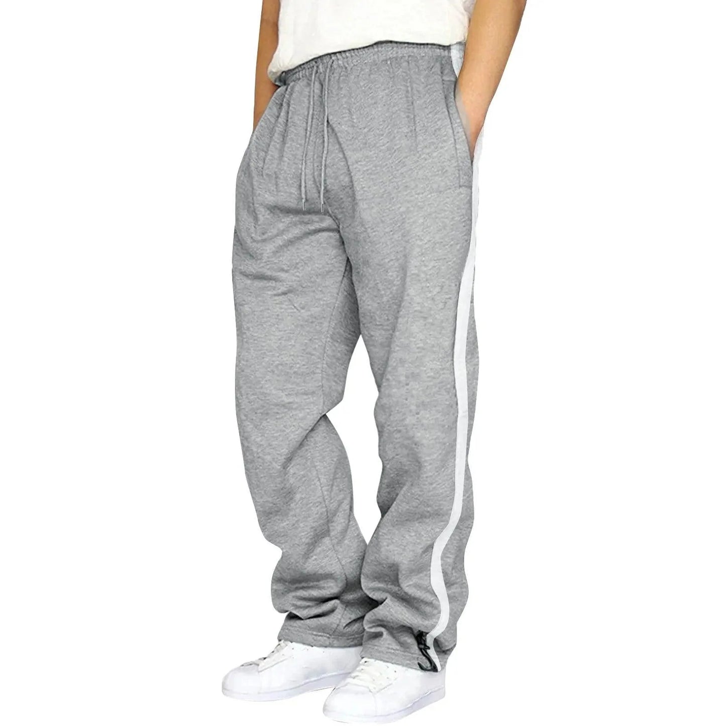 Men's Fashion Track Pants - Casual Streetwear Joggers, Hip Hop Gym Sweatpants with Pockets - Premium track pants from Lizard Vigilante - Just $23.88! Shop now at Lizard Vigilante