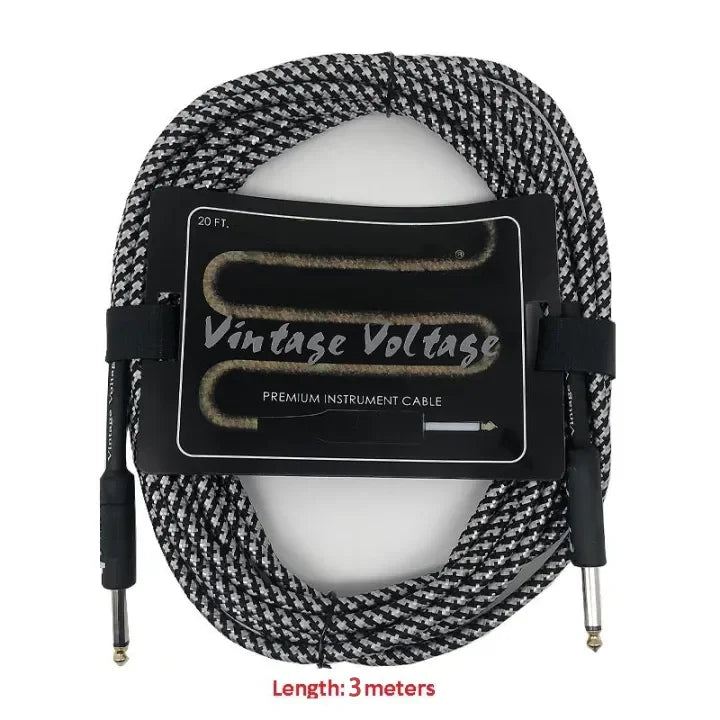 Guitar Cable Wire Cord Jack Line Bass Electric Box Audio Cable Noise Reduction Line Shielded Cable 3/6/10 Meters - Premium cable from Lizard Vigilante - Just $14.99! Shop now at Lizard Vigilante