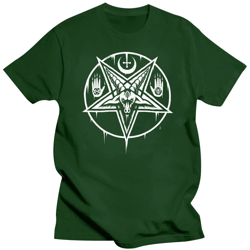 BAPHOMET Pentagram T-Shirts Swedish Music Group Metal Nation Tee - Premium t-shirt from Lizard Vigilante - Just $23.99! Shop now at Lizard Vigilante