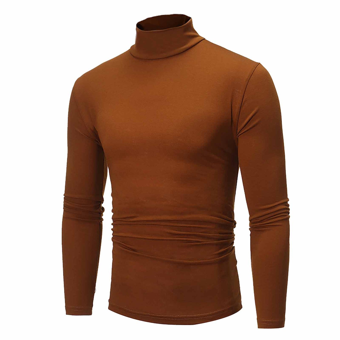 Men's Thermal Long Sleeve Turtleneck T-Shirt – Casual Slim Fit Pullover Top for Autumn and Winter - Premium turtleneck from Lizard Vigilante - Just $32.88! Shop now at Lizard Vigilante