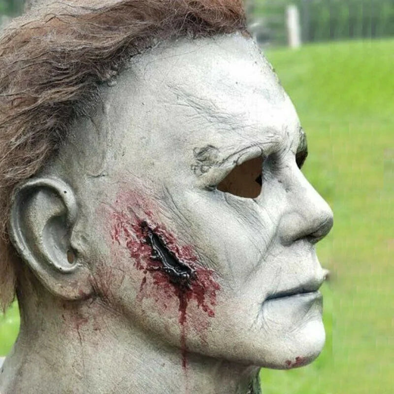 Michael Myers Mask Halloween Movie Latex Mask Realistic Horror Mask Scary Cosplay Mask Costume 1978 Party Mask - Premium mask from Lizard Vigilante - Just $25.99! Shop now at Lizard Vigilante