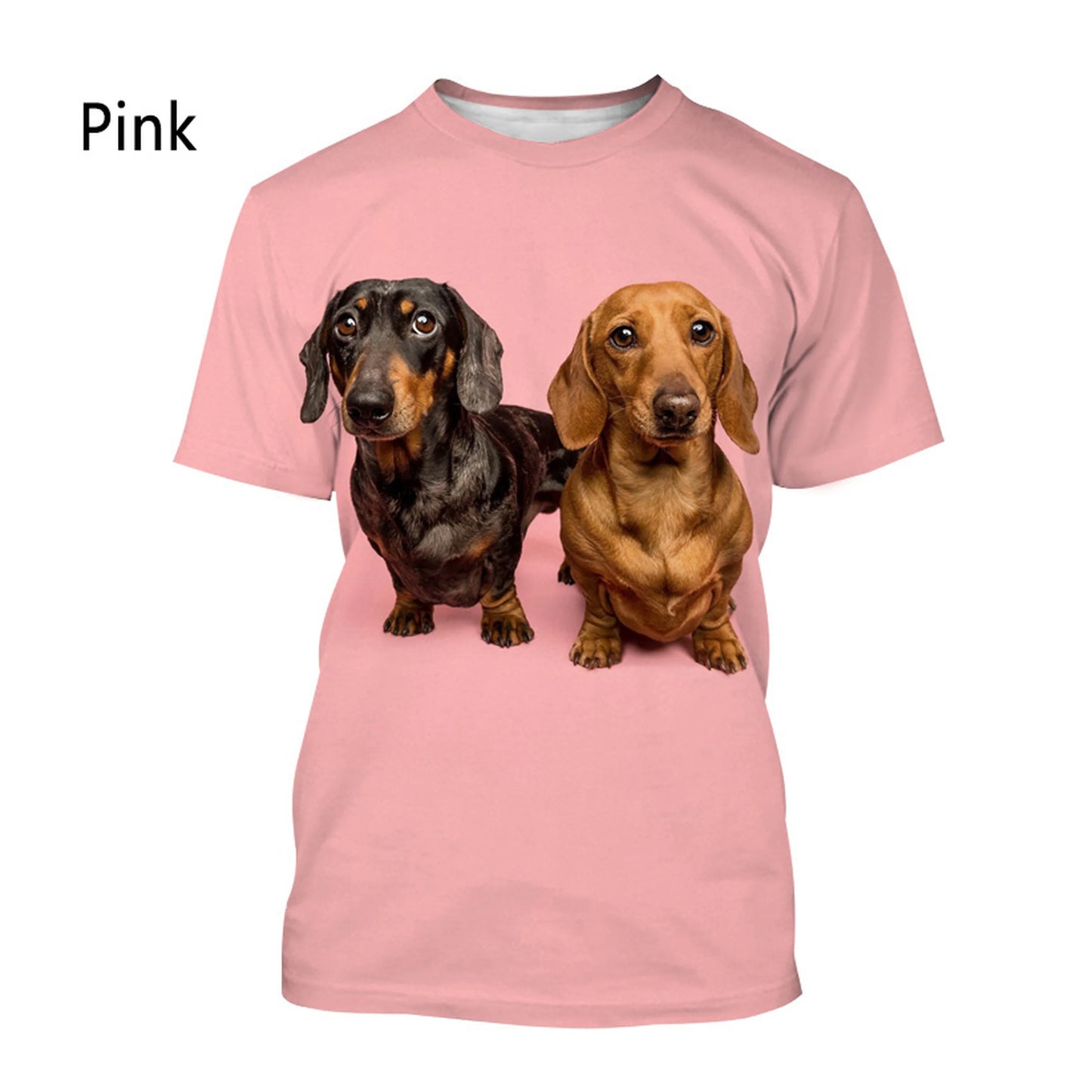 New Fashion Dachshund 3D Printed T-shirt Men's and Women's Casual Short-sleeved T-shirt - Premium  from Lizard Vigilante - Just $4.99! Shop now at Lizard Vigilante