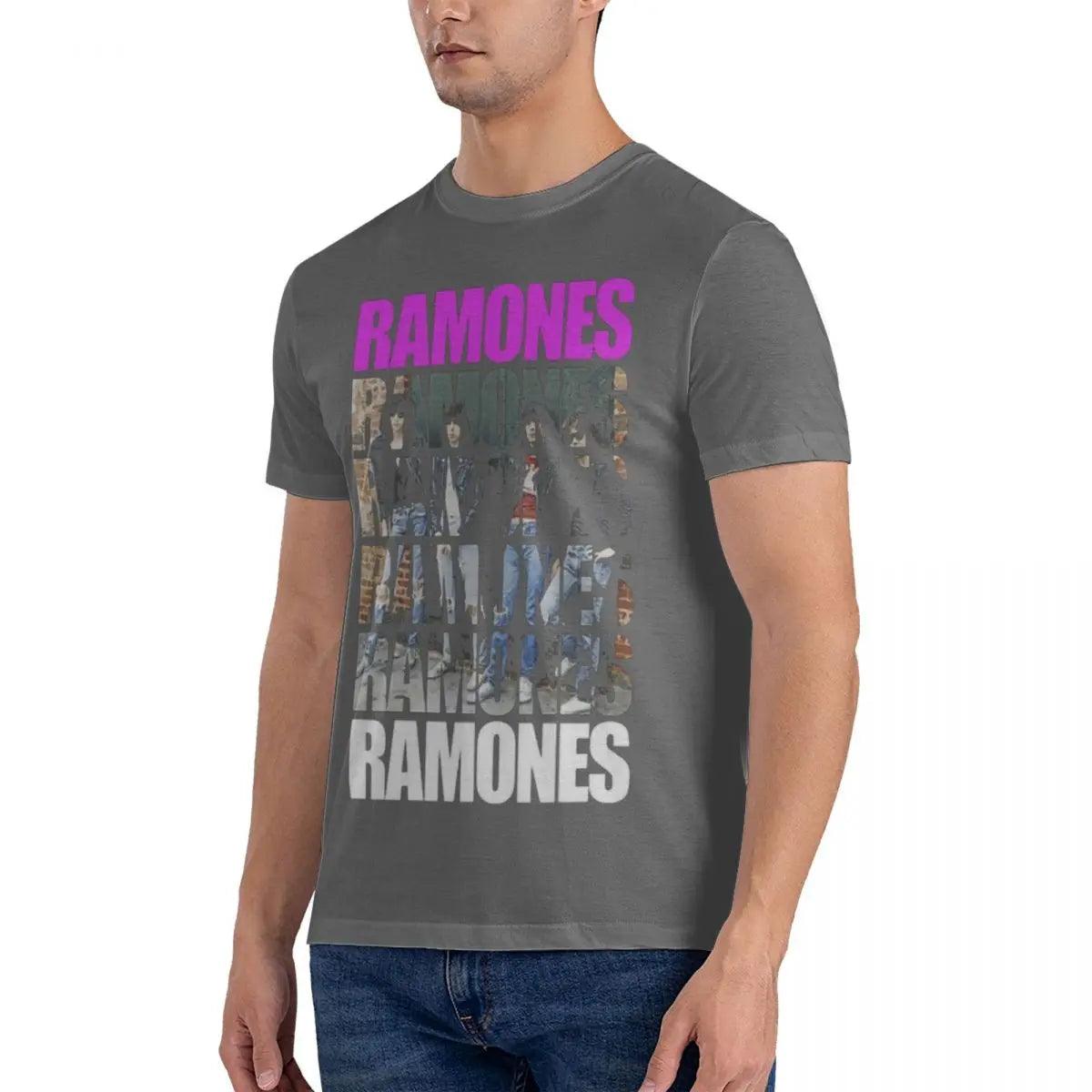 Ramones Graphic T-Shirt Punk Rock Unisex Men T Shirt New Fashion Print Slim Fit T Shirt O Neck Top Quality COTTON Tops Tees - Premium t-shirt from Lizard Vigilante - Just $23.99! Shop now at Lizard Vigilante