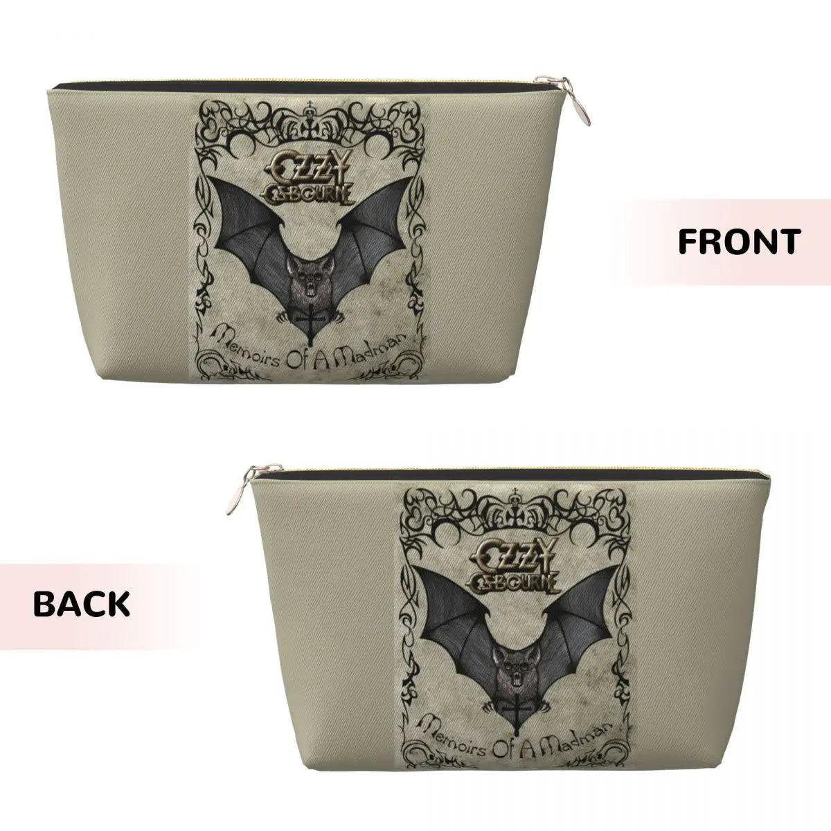 Custom Heavy Metal Rock Ozzy Osbourne Travel Toiletry Bag for Women Makeup Cosmetic Organizer Beauty Storage Dopp Kit - Premium makeup bag from Lizard Vigilante - Just $20.99! Shop now at Lizard Vigilante