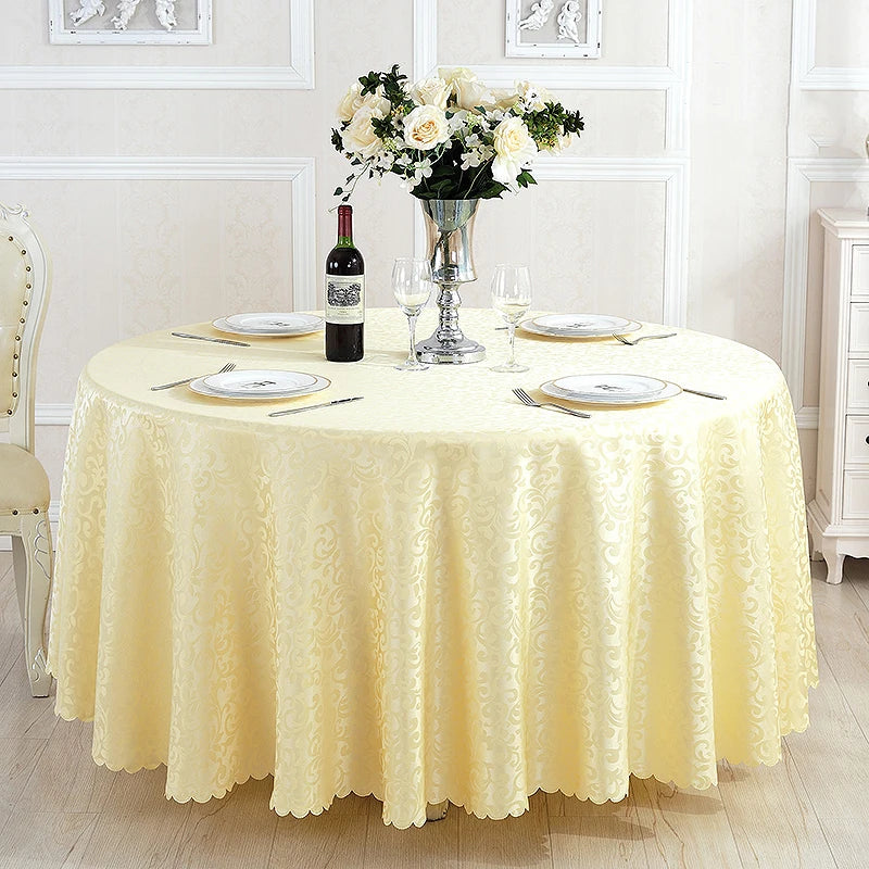 Polyester Jacquard Tablecloth for Hotel, Wedding, Banquet, and Party Decoration - Premium tablecloth from Lizard Vigilante - Just $32.88! Shop now at Lizard Vigilante