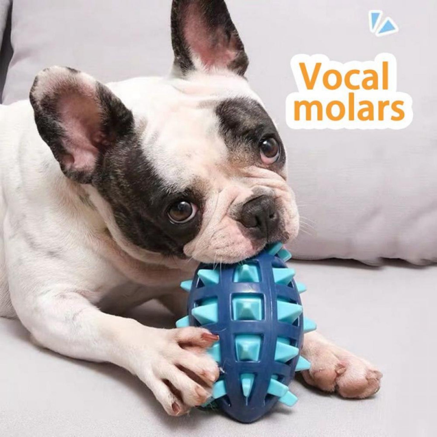 Squeaky Dog Toys For Aggressive Chewers Rubber Puppy Chew Ball With Squeaker, Almost Indestructible and Durable Pet Toy Dog toys - Premium  from Lizard Vigilante - Just $2.99! Shop now at Lizard Vigilante