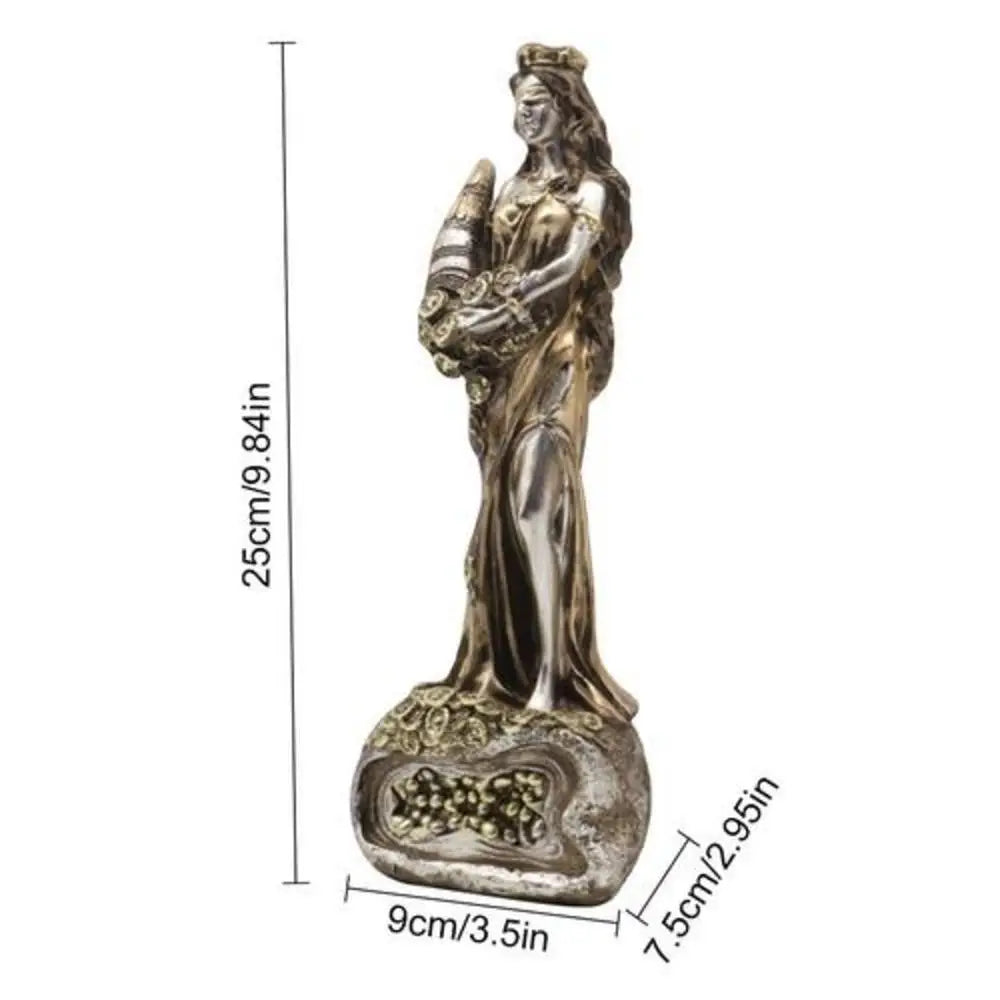 Goddess Statue Resin Sculpture Figurine Retro Witch Statue Goddess Spiritual Figurine Craft Art Statue for Home Decoration