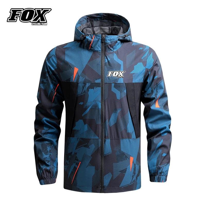 Motorcycles Men Waterproof Jacket FOX Cycling Team Downhill MTB Raincoat Mountain Bike Windbreaker Jaqueta Masculina Motoqueiro - Lizard Vigilante