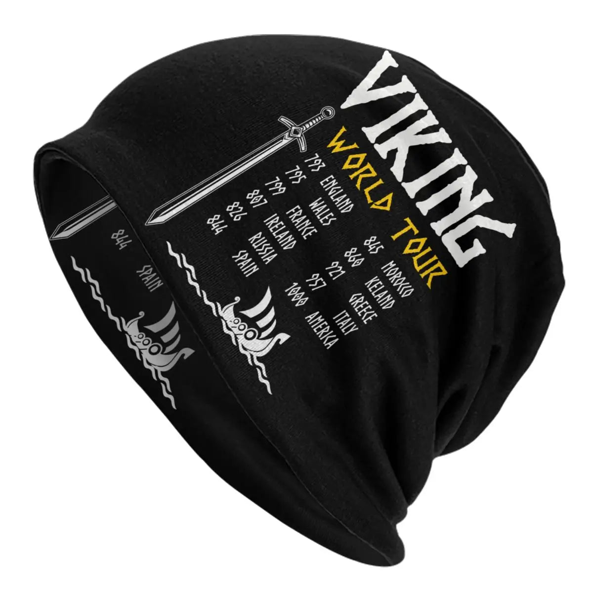 Viking Valhalla Fenrir Wolf Beanie – Nordic Skull Cap for Men and Women, Winter Warm Knit Hat with Odin’s Power - Premium beanie from Lizard Vigilante - Just $18.88! Shop now at Lizard Vigilante