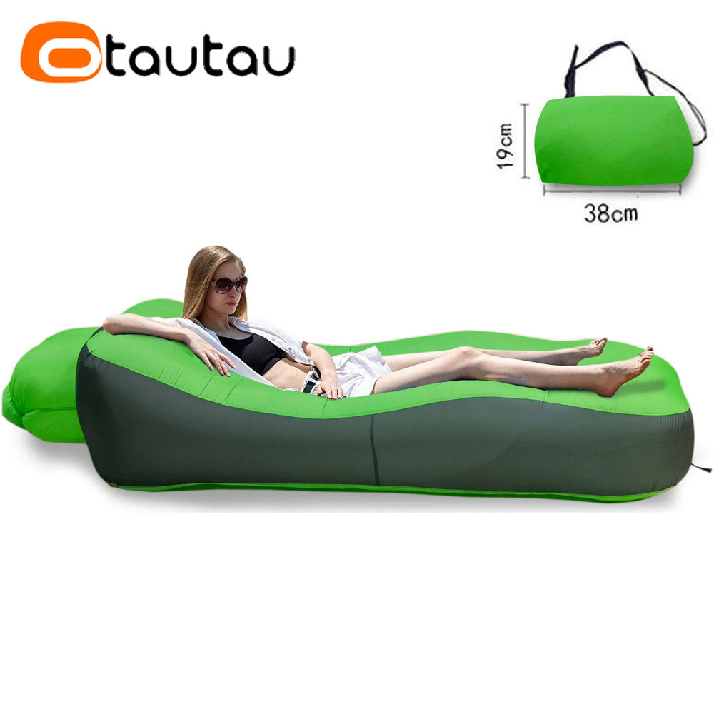 Inflatable Sofa Bed Swimming Pool Floating Raft Sac Beach Garden Outdoor Portable Folding Camping Chaise Lounge Recliner Pouf - Premium  from Lizard Vigilante - Just $63.99! Shop now at Lizard Vigilante