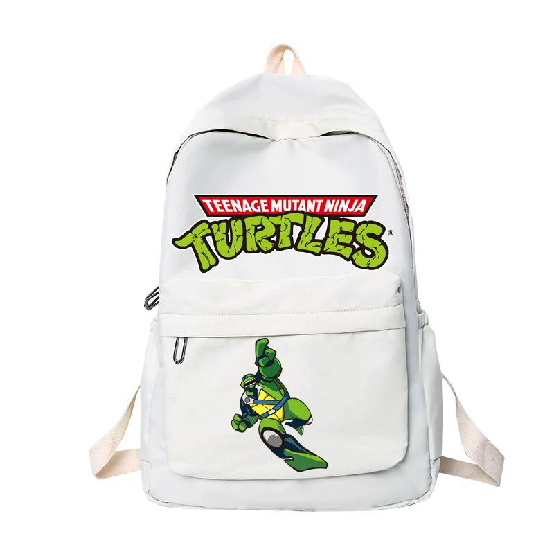 Ninja Turtles Waterproof Backpack – Solid Color High-Capacity Trendy School Bag for Kids - Premium backpack from Lizard Vigilante - Just $29.88! Shop now at Lizard Vigilante