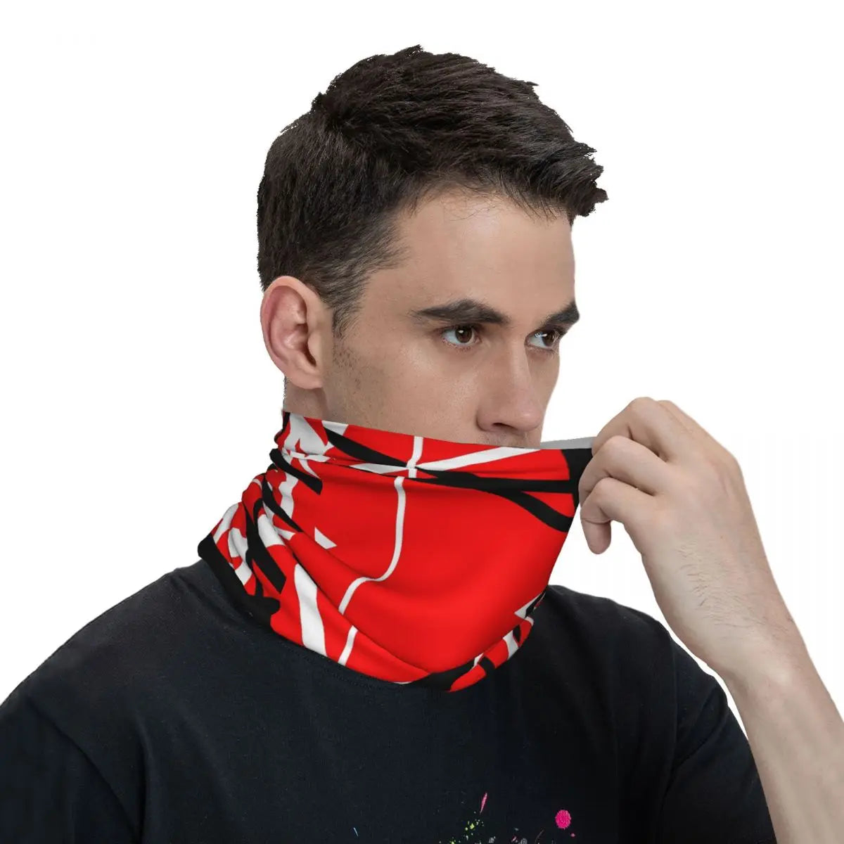 Syntecso Van Halen Fashion Balaclava: Versatile Multi-Functional Scarf - Premium scarf from Lizard Vigilante - Just $17.88! Shop now at Lizard Vigilante