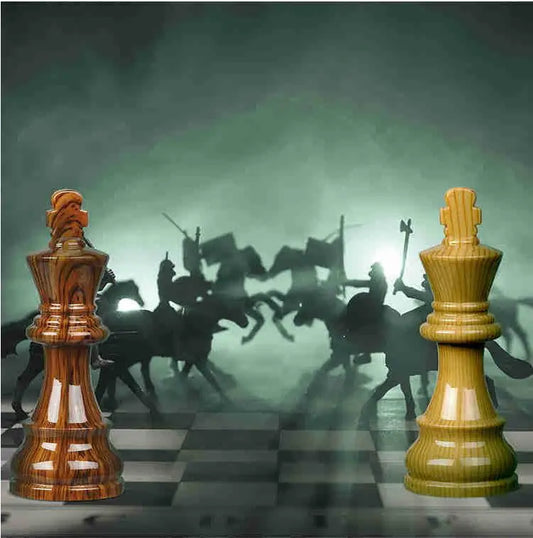 Heavy Hitter Classic Chess Set – Foldable Nonmagnetic Game Board with Weighted Luxury Resin Pieces (King 7.5cm) - Premium chess set from dsers - Just $115.99! Shop now at Lizard Vigilante