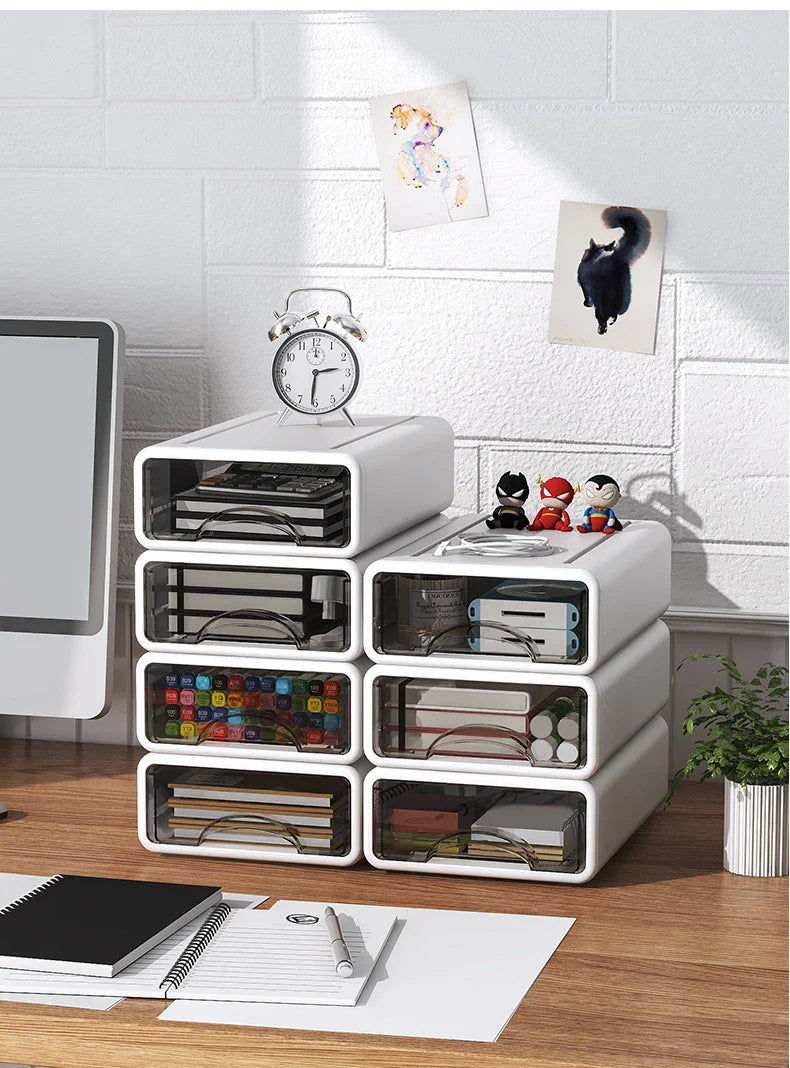 Storage Drawers Desk Organizer Box Desk Stationery Drawer Storage Toiletries Organizer Box Clutter Desk Shelving Home Storage