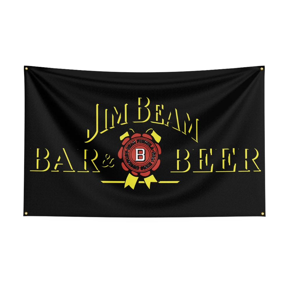 3×5ft Whisky Jim Beams Flag – Polyester Printed Alcohol Wine Banner for Drink, Rum, and Beer Decor - Premium  from Lizard Vigilante - Just $15.99! Shop now at Lizard Vigilante