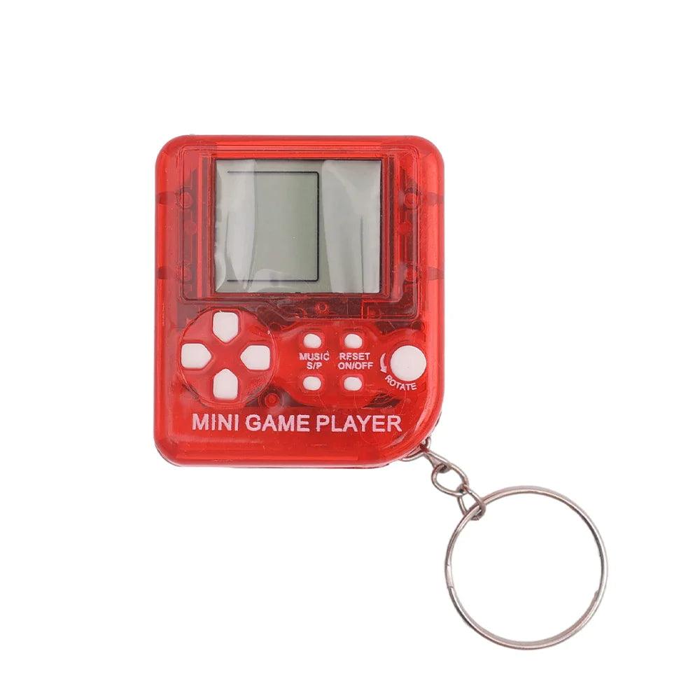 Pocket Mini Classic Game Machine Keychain Anti Lost Key Ring Children Handheld Retro Nostalgic Game Console Video Game Players - Lizard Vigilante