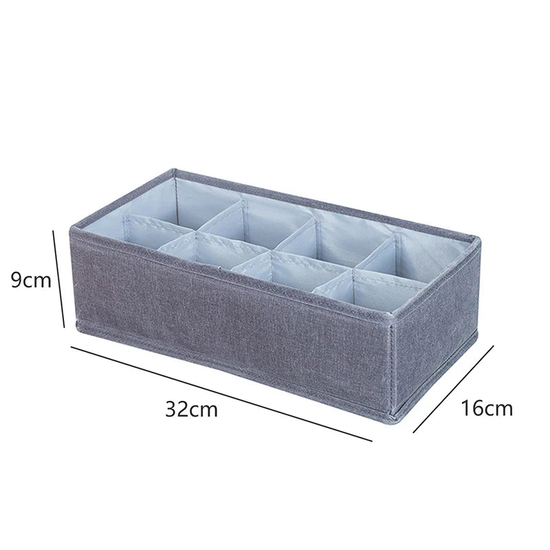 Fabric Underwear Bra Storage Box Underwear Sorting Box Panty Socks Compartment Storage Box Drawer Organizer Home Storage