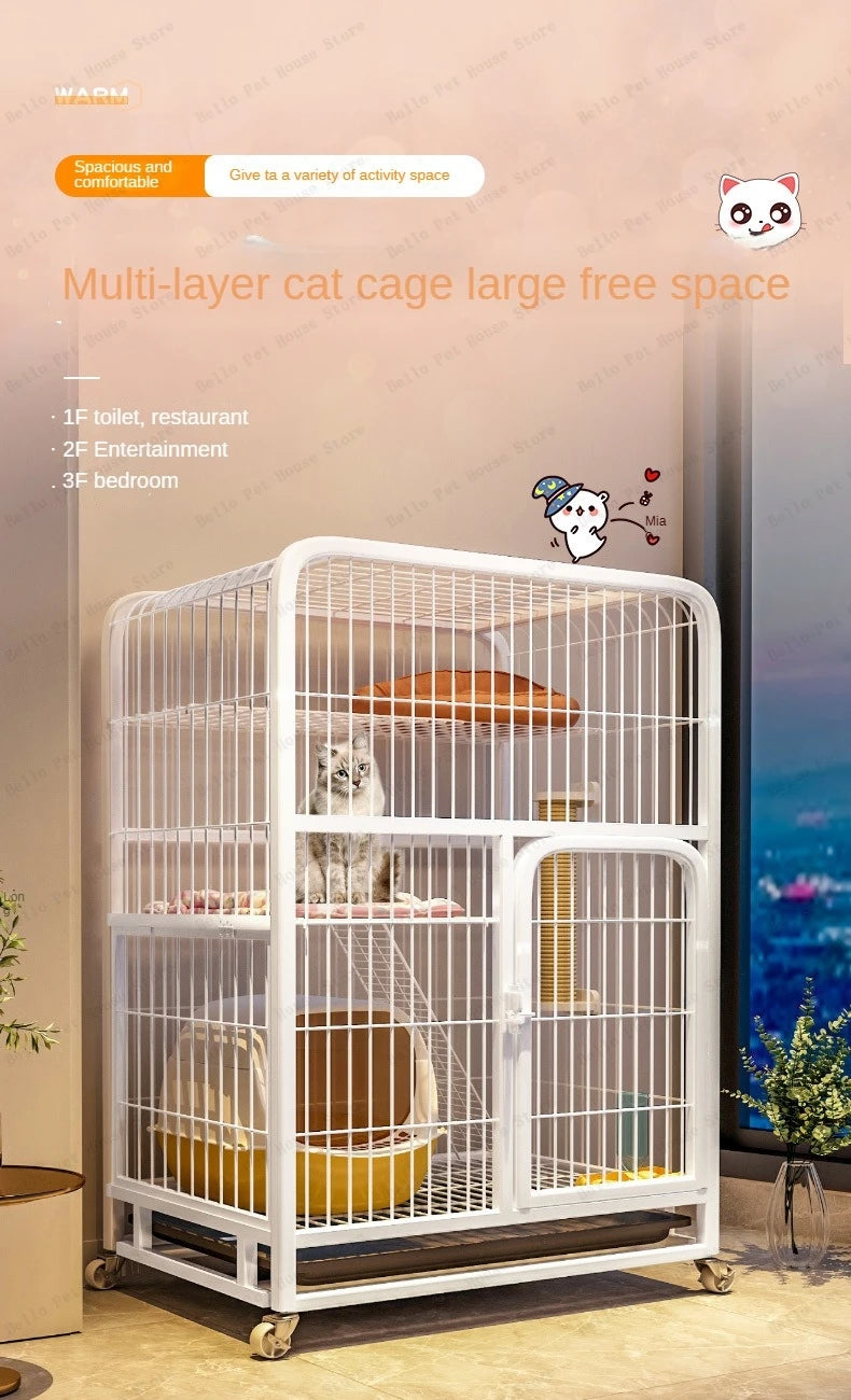 Cathedral of Chaos — Multi-Level Iron Fortress Cat Villa for Feral Royalty & Streetwise Legends