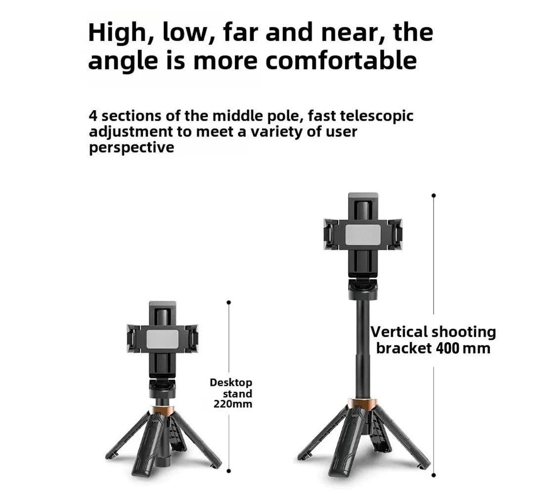 “SHOTGUN GLAM” – Super Mini 4-in-1 Selfie Stick Tripod Handle for iPhone & Android | Pocket-Sized Bluetooth Remote Weapon for Live Streams, Vlogs & Tour Mayhem - Premium tripod selfie stick from dsers - Just $24.99! Shop now at Lizard Vigilante