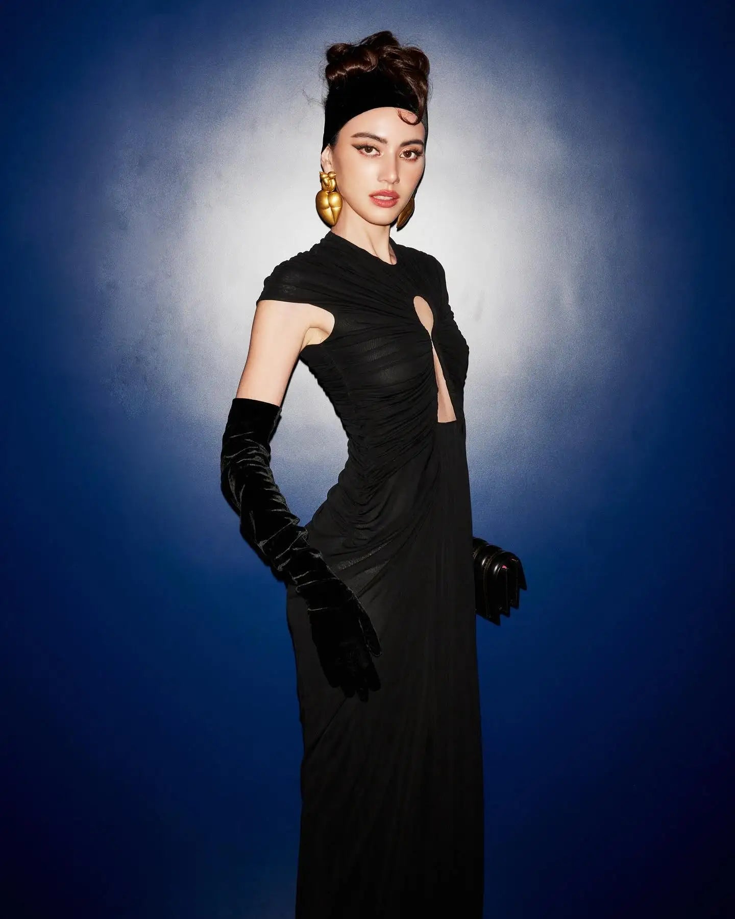 Black Color Women Sexy Sleeveless O-Neck Bodycon Long Dress Keyholes Celebrate Fashion Celebrity Evening Party Red Carpet Dress