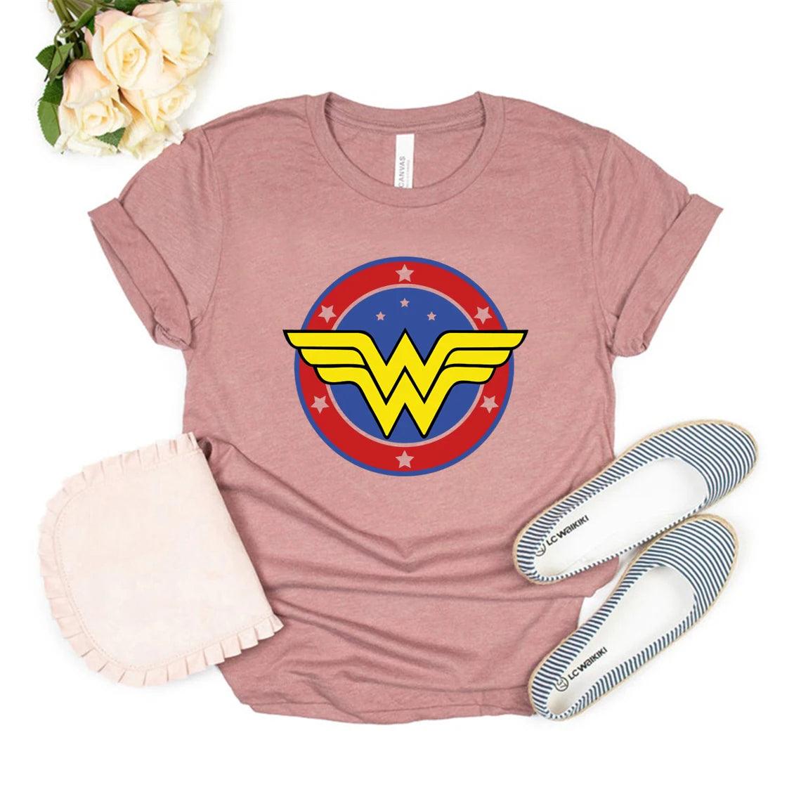 Wonder Female T-Shirt Mother's Day Gift T Shirt Feminist Shirt Girl Power Tshirt Superhero Mama Tee Wonder Mom Woman Graphic Tee - Lizard Vigilante