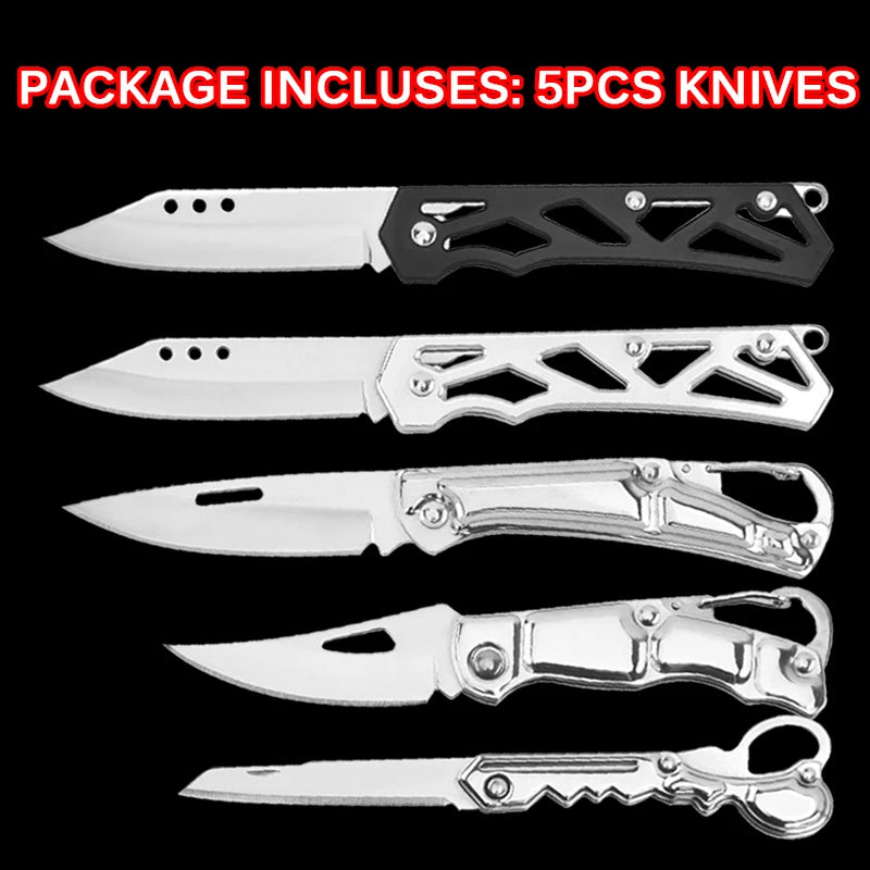 5-Piece Pocket Knife Set - Your Everyday Kitchen Companion - Premium knives from Lizard Vigilante - Just $26.88! Shop now at Lizard Vigilante