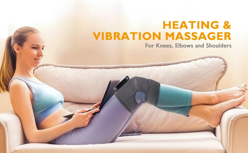 Electric Heating Knee Massager Joint Elbow Knee Pad Shoulder Pad Vibration Knee Shoulder Massage Health Care - Premium  from Lizard Vigilante - Just $23.99! Shop now at Lizard Vigilante