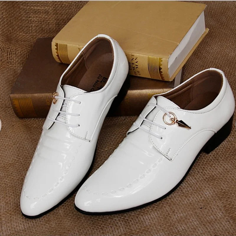 Fashionable Men's Pointed Toe Leather Casual Shoes – Trendy Business and Driving Style, Comfortable & Waterproof - Premium shoes from Lizard Vigilante - Just $41.08! Shop now at Lizard Vigilante