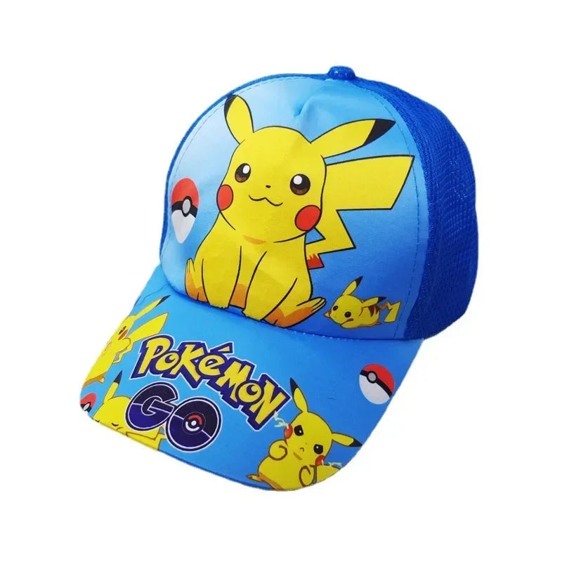 Pokemon Pikachu Baseball Cap Y2k Beach Anime Character Funny Hat Outdoor Sports Sunhat Kawaii Kids Toys Birthday Gift - Premium hat from Lizard Vigilante - Just $19.99! Shop now at Lizard Vigilante