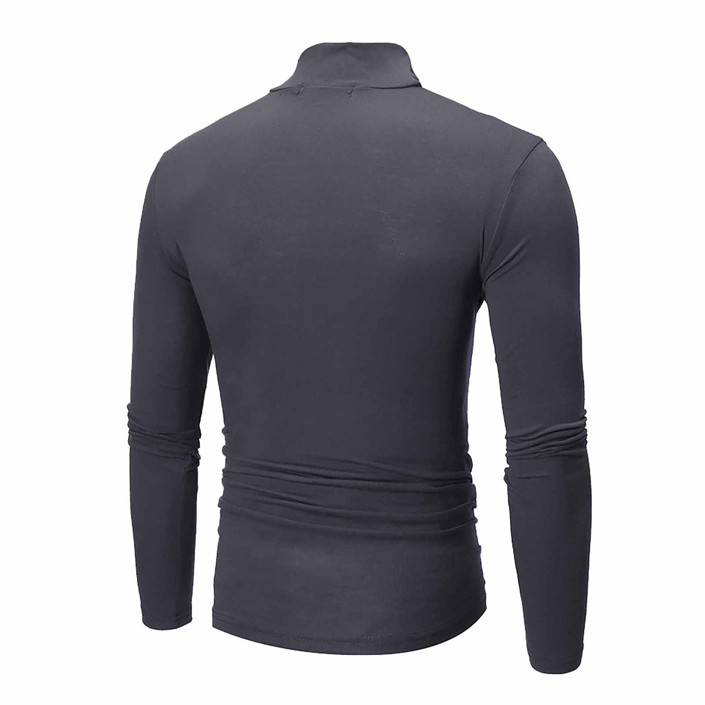 Men's Thermal Long Sleeve Turtleneck T-Shirt – Casual Slim Fit Pullover Top for Autumn and Winter - Premium turtleneck from Lizard Vigilante - Just $32.88! Shop now at Lizard Vigilante