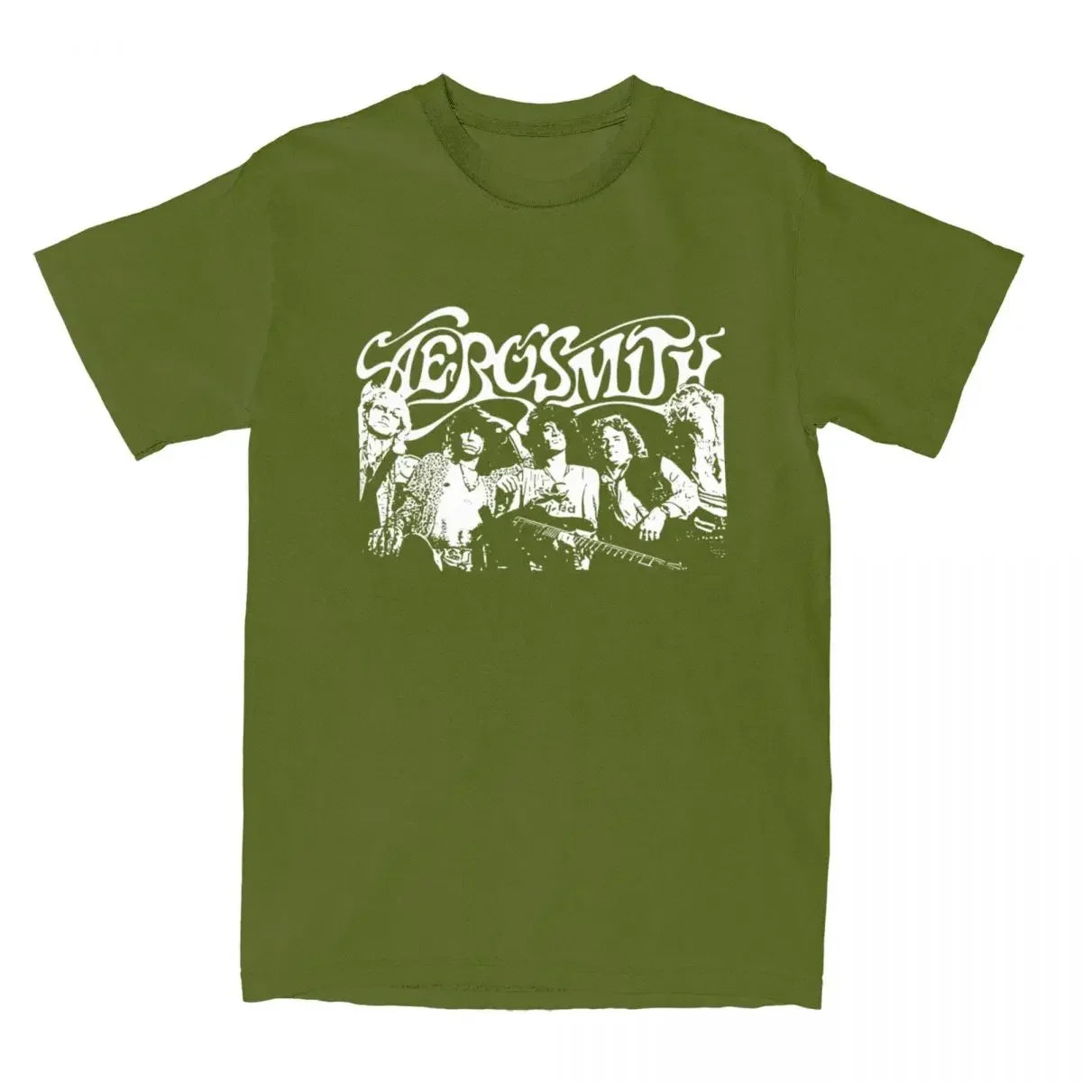 Aerosmith Shirts for Men Women Retro Music Rocks Band Heavy Metal 100% Cotton T Shirt Round Collar Short Sleeve Printed Clothing - Premium T-Shirt from Lizard Vigilante - Just $28.88! Shop now at Lizard Vigilante