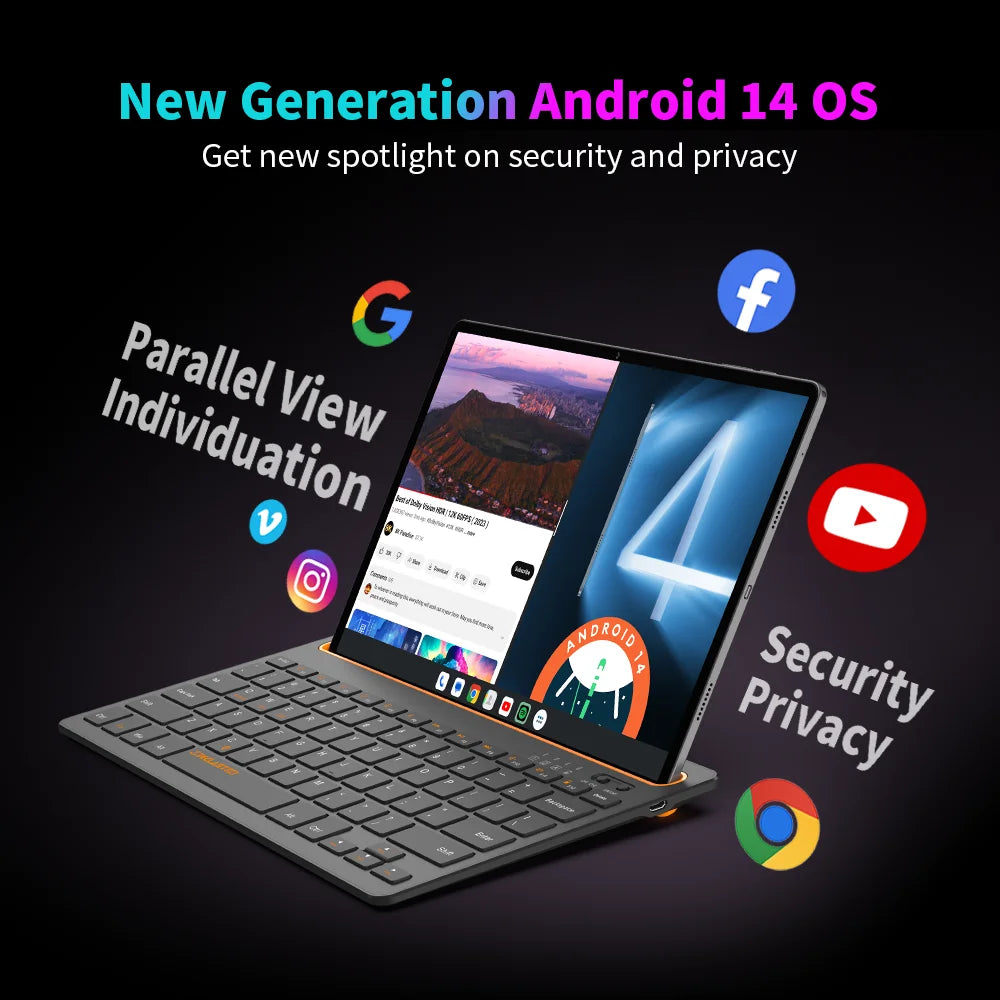 Teclast T65 Max 13 Inch Tablet Android 14 Mediatek Helio G99 (8Gb+12Gb Expansion) 20Gb Ram 256Gb Rom 10000Mah Battery Dual Sim 4g Lte 1920X1200 Gps Widevine L1 for Netflix