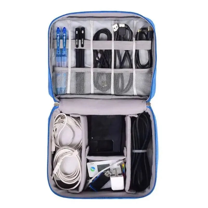 Waterproof Cable Storage Bag USB Data Line Charger Digital Electronic Organizer Portable Plug Storage Bag Travel Cable Organizer - Premium storage bag from Lizard Vigilante - Just $8.99! Shop now at Lizard Vigilante