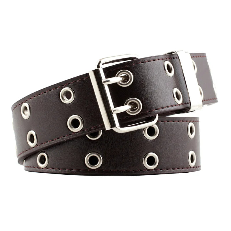 Women's Punk Chain Belt - Alloy Buckle, PU Leather - Premium belt from Lizard Vigilante - Just $18.99! Shop now at Lizard Vigilante