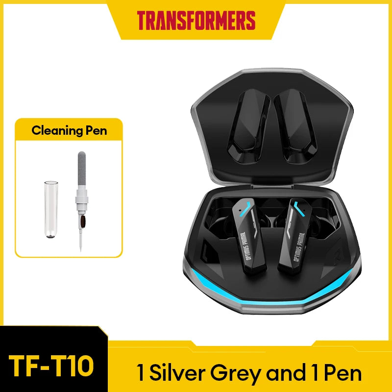 TRANSFORMERS TF-T10 Bluetooth 5.4 Earphones - Bulk Wholesale Wireless Low Latency Gaming Earbuds with Mic - Premium earphones from Lizard Vigilante - Just $20.99! Shop now at Lizard Vigilante