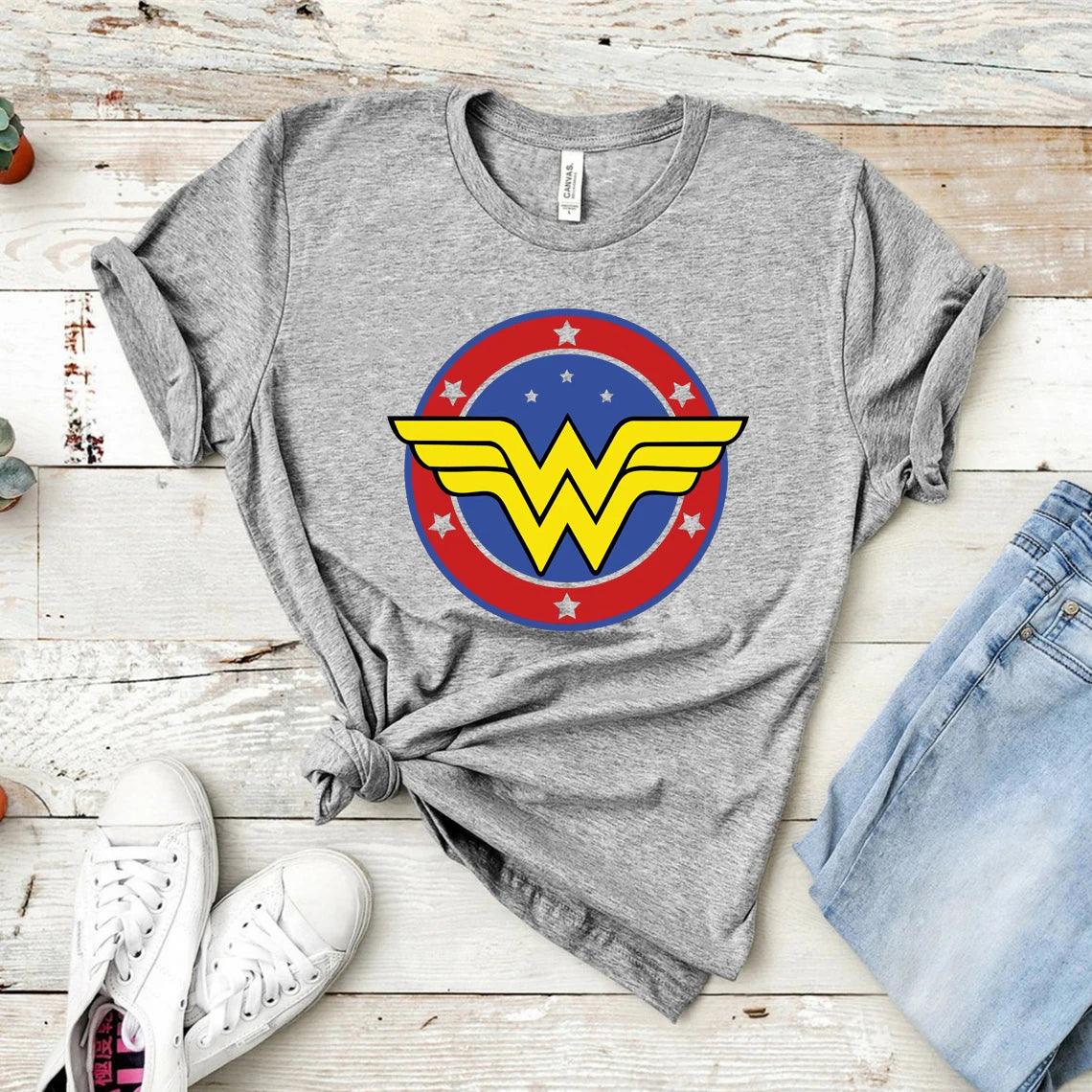 Wonder Female T-Shirt Mother's Day Gift T Shirt Feminist Shirt Girl Power Tshirt Superhero Mama Tee Wonder Mom Woman Graphic Tee - Lizard Vigilante