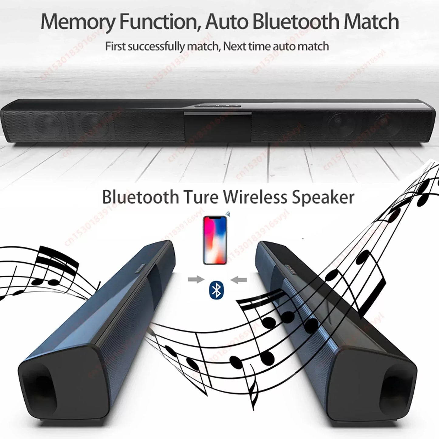 Powerful Wireless Bluetooth Speaker for Home Theater Computer TV Car Sound Box Soundbar Heavy Bass Subwoofer Radio caixa de som