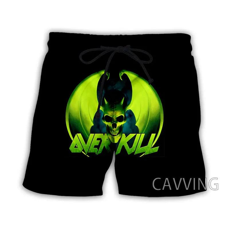 Overkill Band Summer Beach Shorts Streetwear Men Quick Dry Vacation Casual Shorts Women/Men's 3D Print - Lizard Vigilante