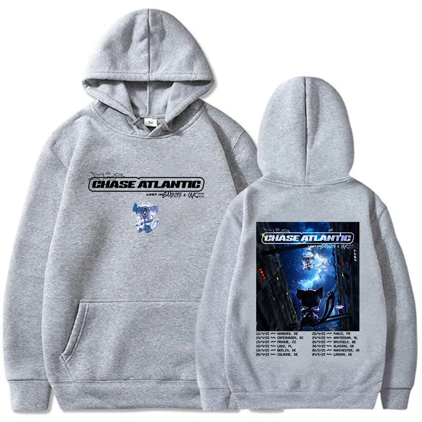 Lost in Europe & UK Tour 2025 – Chase Atlantic Graphic Hoodie | Fleece Pullover Sweatshirt for Men | Casual Rock Band Streetwear, Winter Long Sleeve Hoodies - Premium hoodie from Lizard Vigilante - Just $48.88! Shop now at Lizard Vigilante