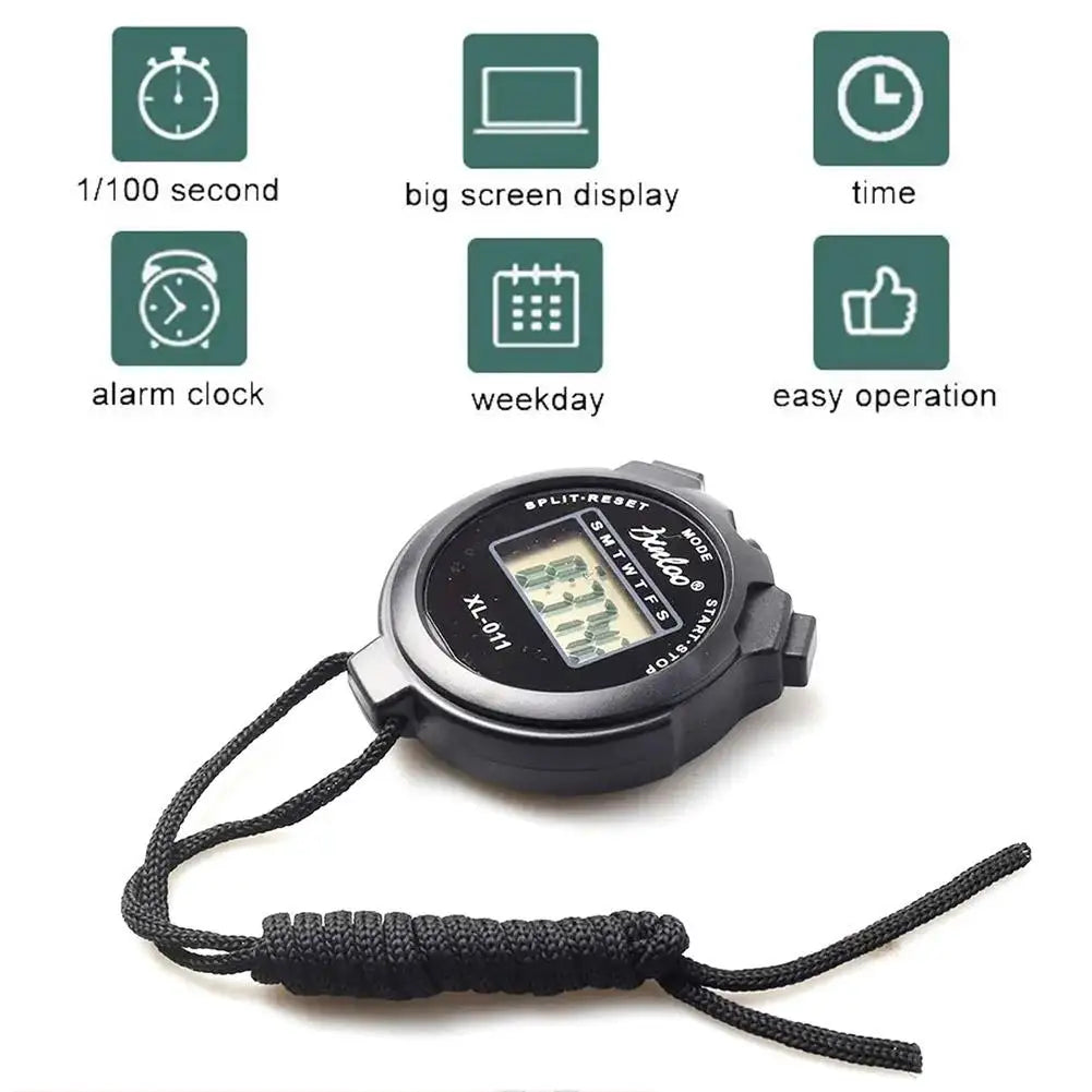 Handheld Sports Stopwatch Track Coach Digital Fitness Stop Watch Timer Counter Multifunctional Stopwatch Electronic Counter - Premium  from Lizard Vigilante - Just $17.89! Shop now at Lizard Vigilante