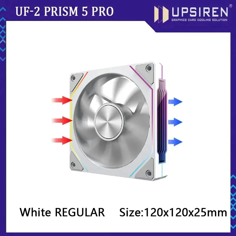 PRISM RIOT UF-2 PRO | 120mm 9-Blade ARGB Metalstorm Fan – Shred Heat, Not Riffs - Premium fan from dsers - Just $17.99! Shop now at Lizard Vigilante
