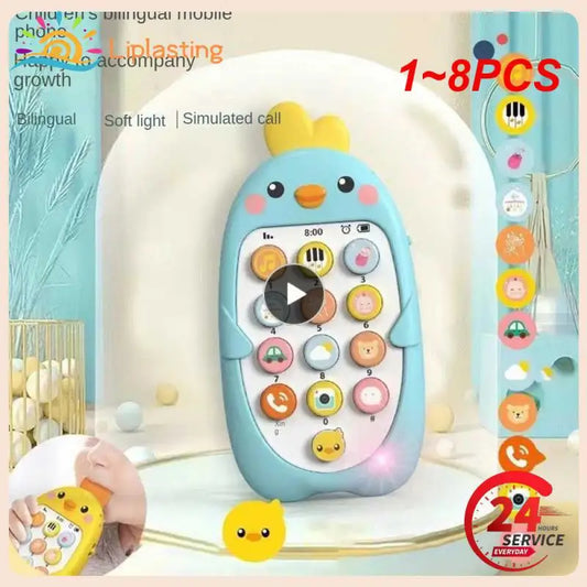 1~8PCS Baby Phone Toy - Early Educational Mobile Telephone Learning Machine with Music and Sound for Kids and Newborns - Premium toy from Lizard Vigilante - Just $15.99! Shop now at Lizard Vigilante