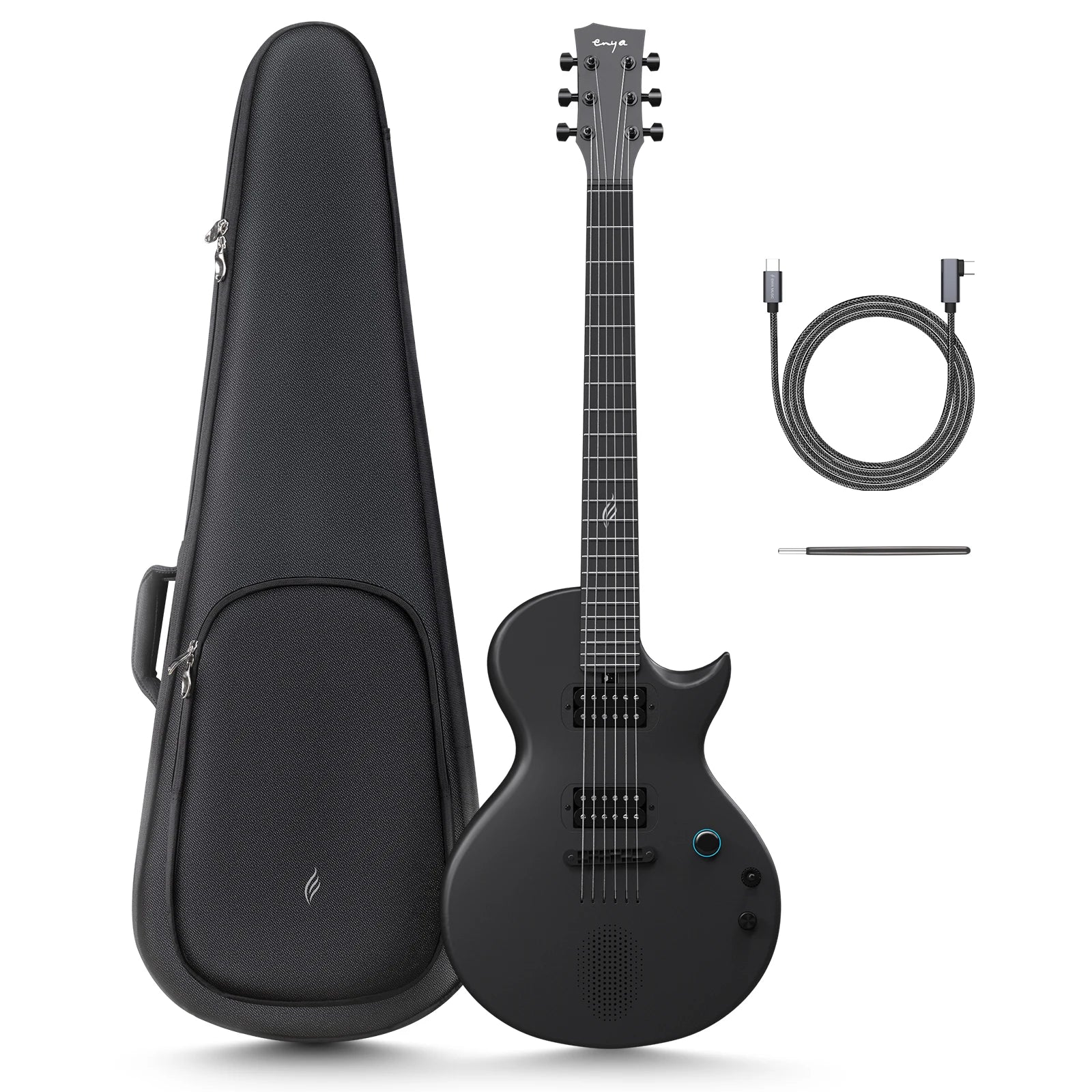 Enya Nova Go Sonic Smart Electric Carbon Fiber Guitar – Wireless Speaker, Onboard Presets & Rechargeable Innovation - Premium electric guitar from Lizard Vigilante - Just $779.99! Shop now at Lizard Vigilante