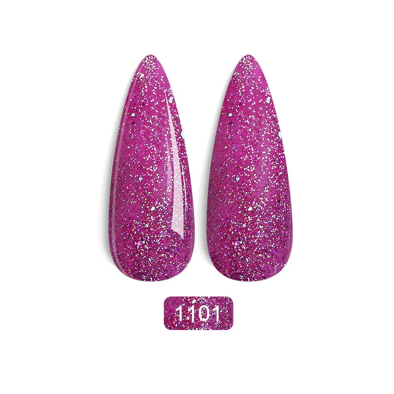 Rainbow Ghini Ultra Shiny Glitter Gel Nail Polish Semi-permanent Gellack UV Varnish Gold Silver Metal Gel Nail Art Wholesale Top