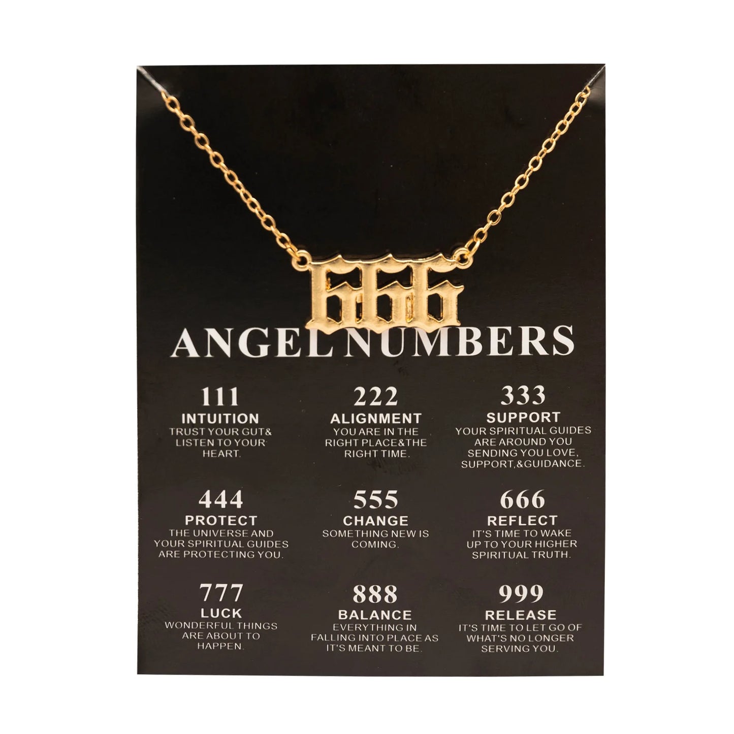 666 Necklace Fashion Jewelry Alloy Gold Color Lucky Angel Numbers Wish 777 Pendant Necklace for Women Girl Gift Birthday Neck - Premium necklace from Lizard Vigilante - Just $16.66! Shop now at Lizard Vigilante