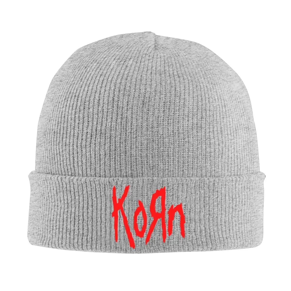 Korn Band Logo Beanie Hat – Unisex Street Hippie Skullies for Winter - Premium beanie from Lizard Vigilante - Just $19.99! Shop now at Lizard Vigilante