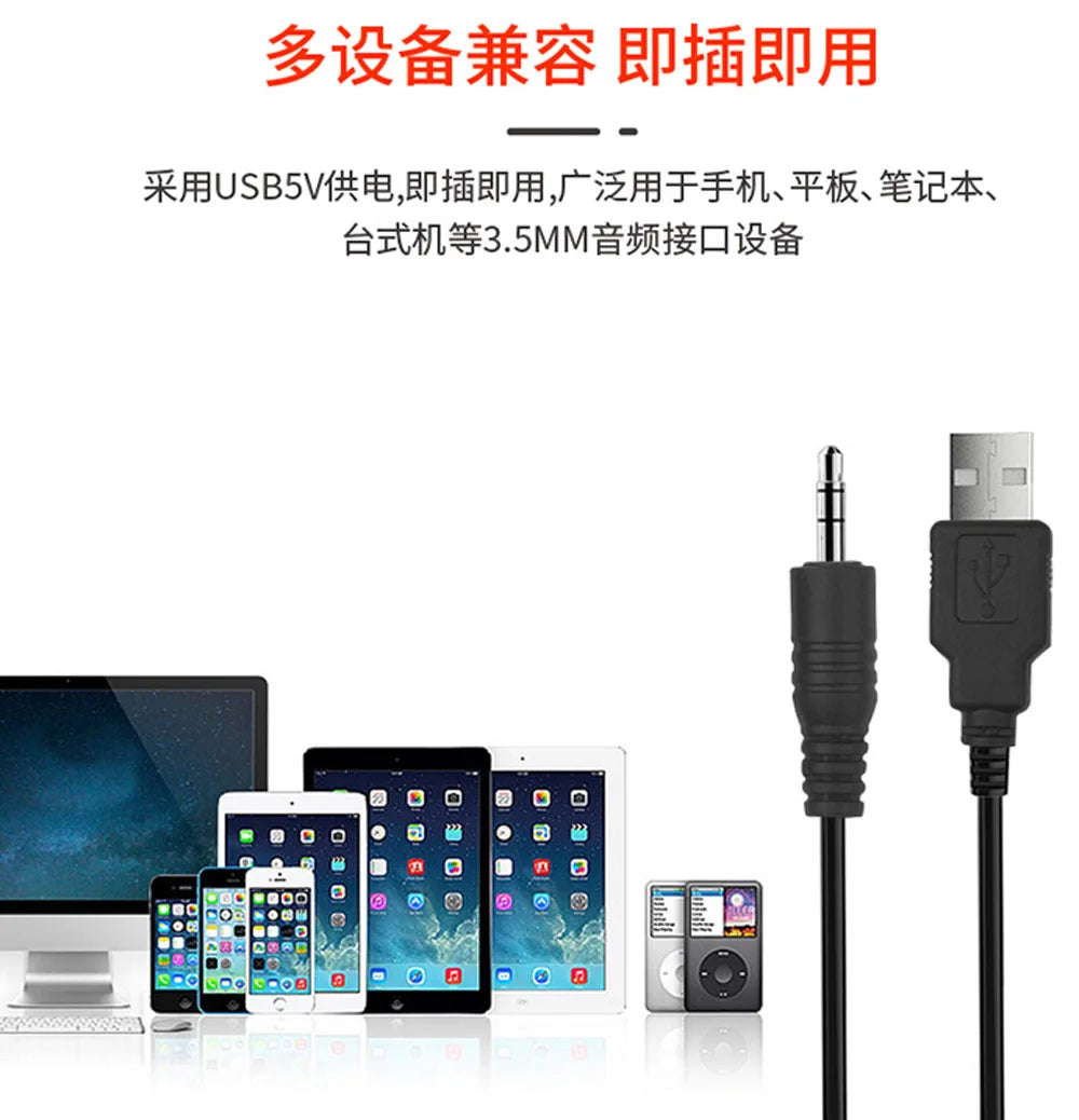 Portable Bluetooth Speaker Multimedia USB Stereo Loudspeaker Mini Music Player Surround Bass Box for pc Laptops Notebook Mobile